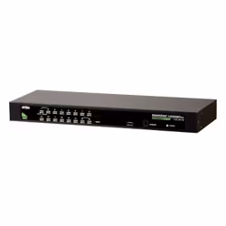 ATEN Commutateur KVM VGA PS/2 USB 16 ports, 2048 x 1536 pixels, QXGA, Grille de montage, 6,5 W, 1U, Noir