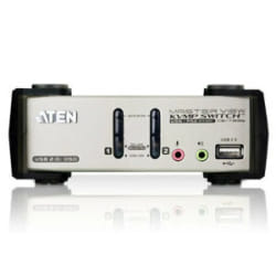 ATEN Commutateur KVMP™ VGA/audio PS/2-USB 2 ports avec OSD