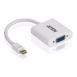 ATEN Adaptateur port Mini Display vers VGA, Mini DisplayPort, VGA (D-Sub), Mâle, Femelle, Droit, Droit
