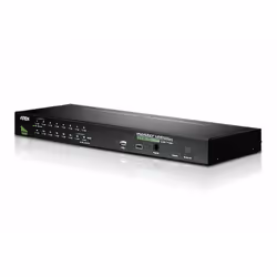 ATEN Commutateur KVM VGA USB PS/2 16 ports avec port de connexion en chaîne avec prise en charge des périphériques USB, 2048 ...