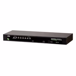 ATEN Commutateur KVM VGA PS/2 USB 8 ports, 2048 x 1536 pixels, QXGA, Grille de montage, 5 W, 1U, Noir
