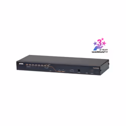 ATEN Commutateur KVM (DisplayPort, HDMI, DVI, VGA) multi-interface Cat 5 à 8 ports et 2 consoles, 1920 x 1200 pixels, Etherne ...