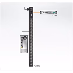 ATEN PE1216 unité de distribution d'énergie 16 sortie(s) CA Noir