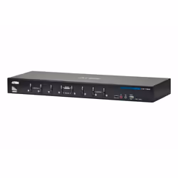 ATEN Commutateur KVM Dual Link/audio DVI USB 8 ports, 2560 x 1600 pixels, WQXGA, 8,26 W, Noir