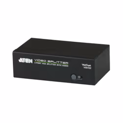 ATEN VS0102, VGA, 2x VGA, 1920 x 1440 pixels, Noir, Métal, 30 m