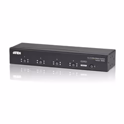 ATEN VM0404-AT-U, HDMI, Métal, Noir, 30 m, 1920 x 1200 (WUXGA), 300 MHz