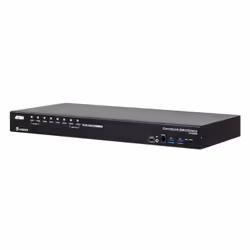 ATEN Commutateur KVM USB 3.0 4K HDMI à 8 ports, 4096 x 2160 pixels, 4K Ultra HD, 9,77 W, Noir