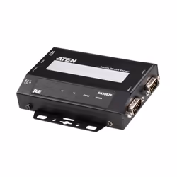 ATEN Serveur de périphériques sécurisés RS-232 à 2 port avec PoE, 10/100Base-T(X), CC, PoE, 1,39 W, 1,11 W, 9 - 48 V, 802.1x ...