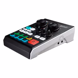 ATEN Mélangeur audio de podcasting optimisé par l’IA | MicLIVE 6-CH, 6 canaux, 2,55 W, Noir, Gris