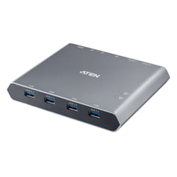 ATEN Commutateur KVM à 2 ports 4K DisplayPort USB-C avec passage d'alimentation