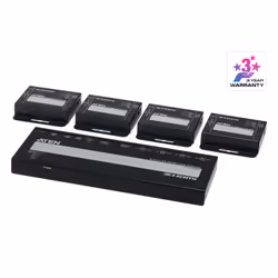 ATEN VS1824KIT-AT-G, HDMI, 2x HDMI, 4096 x 2160 pixels, Noir, Métal, 4K Ultra HD
