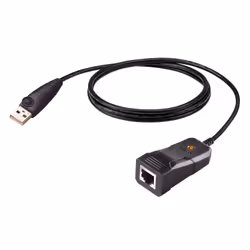 ATEN UC232BF, Noir, 1,2 m, USB Type-A, RJ-45, Mâle, Femelle