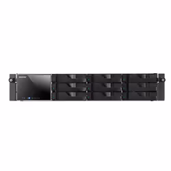 Asustor AS-609RD, NAS, Rack (2 U), Intel Atom®, Noir, Acier inoxydable