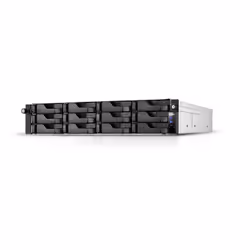 Asustor AS6512RD, NAS, Rack (2 U), Intel Atom®, C3538, Noir