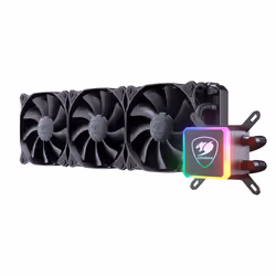 COUGAR Gaming AQUA 360, Refroidisseur de liquide tout-en-un, 70,64 cfm, Noir
