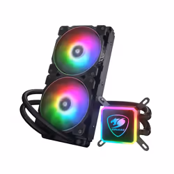 COUGAR Gaming AQUA ARGB Processeur Refroidisseur de liquide tout-en-un 12 cm Noir
