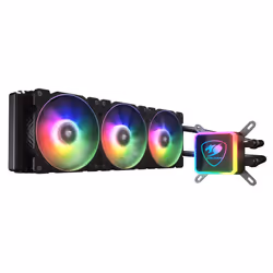 COUGAR Gaming AQUA ARGB, Refroidisseur de liquide tout-en-un, 12 cm, 600 tr/min, 2000 tr/min, 39,55 dB, 74,47 cfm