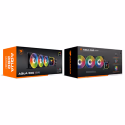 COUGAR Gaming AQUA ARGB Processeur Refroidisseur de liquide tout-en-un 12 cm Noir