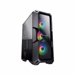 COUGAR Gaming MX440-G RGB, Midi Tower, PC, Noir, ATX, micro ATX, Mini-ITX, Métal, Plastique, Verre trempé, Jouer