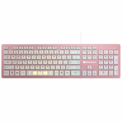 COUGAR Gaming Vantar AX, Taille réelle (100 %), USB, Commutateur de touche « ciseaux », AZERTY, LED RGB, Rose