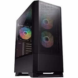 Boîtier de tour moyen Cougar MX430 Air RGB Compact ARGB avec panneau avant en maille noir