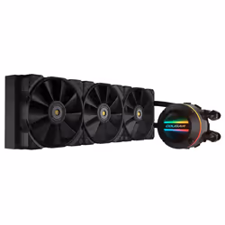 Cougar 3MAQS360.0001, Kit de refroidissement du liquide, 12 cm, 82,48 cfm, Noir