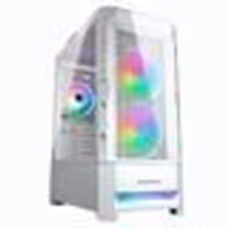 COUGAR Gaming CGR-5ZD1W-AIR-RGB, Midi Tower, PC, Blanc, ATX, CEB, EATX, micro ATX, Mini-ITX, Nylon, Multicolore