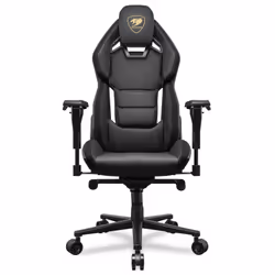 COUGAR Gaming Hotrod Royal, Siège de jeu sur PC, 136 kg, Chaise avec assise rembourrée, Dossier rembourré, Noir, Acier