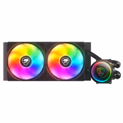 COUGAR Gaming Poseidon Elite ARGB 240, Refroidisseur de liquide tout-en-un, 33,5 dB, 62,53 cfm, Noir