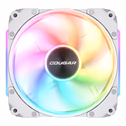 COUGAR Gaming CF-APR12HW3-RGB, Refroidisseur d'air, 12 cm, 75,38 cfm, Blanc