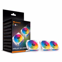 COUGAR Gaming CF-APR12HW3-RGB Boitier PC Refroidisseur d'air 12 cm Blanc 3 pièce(s) - Vue supplémentaire 9