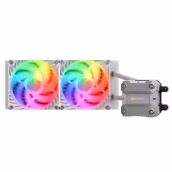 COUGAR Gaming CGR-PSDUTRGB-W-240, Refroidisseur de liquide tout-en-un, 12 cm, 500 tr/min, 2200 tr/min, Blanc