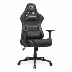 COUGAR Gaming Armor One V2 Gold F Siège de jeu universel Siège capitonné Noir, Or - Vue supplémentaire 3