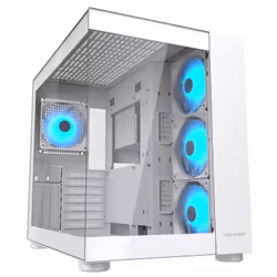COUGAR Gaming FV150 RGB, Midi Tower, PC, Blanc, ATX, micro ATX, Mini-ITX, Jouer, Multi