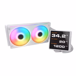 COUGAR CGR-PSDVPRGB-W-240 Processeur Refroidisseur de liquide tout-en-un 12 cm Blanc - Vue supplémentaire 2