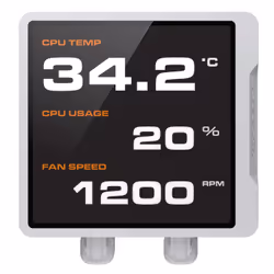 COUGAR CGR-PSDVPRGB-W-240 Processeur Refroidisseur de liquide tout-en-un 12 cm Blanc - Vue supplémentaire 4