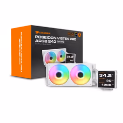 COUGAR CGR-PSDVPRGB-W-240 Processeur Refroidisseur de liquide tout-en-un 12 cm Blanc - Vue supplémentaire 5