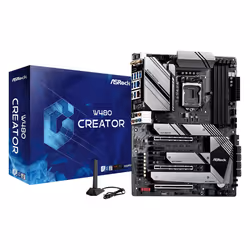 Asrock W480 CREATOR, Intel, LGA 1200 (Socket H5), Intel® Celeron®, Intel® Core™ i3, Intel® Core™ i5, Intel® Core™ i7, Intel®  ...
