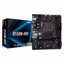 Asrock B550M-HDV, AMD, Emplacement AM4, AMD Ryzen™ 3 de 3e génération, AMD Ryzen 5 de 3e génération, AMD Ryzen™ 7 de 3e..., D ...