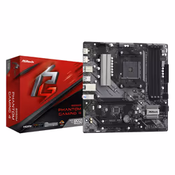 Asrock B550M Phantom Gaming 4, AMD, Emplacement AM4, AMD Ryzen™ 3, AMD Ryzen™ 5, AMD Ryzen™ 7, AMD Ryzen™ 9 de 3e génération, ...