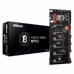 Asrock H510 Pro BTC+, Intel, LGA 1200 (Socket H5), Intel® Core™ i3, Intel® Core™ i5, Intel® Core™ i7, Intel® Core™ i9, DDR4-S ...