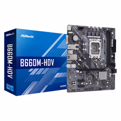 Asrock B660M-HDV, Intel, LGA 1700, Intel® Celeron®, Intel® Core™ i3, Intel® Core™ i5, Intel® Core™ i7, Intel® Core™ i9, Intel ...