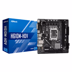 Asrock H610M-HDV, Intel, LGA 1700, Intel® Celeron®, Intel® Core™ i3, Intel® Core™ i5, Intel® Core™ i7, Intel® Core™ i9, Intel ...