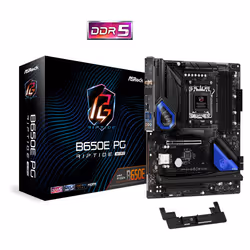 Asrock B650E PG Riptide WiFi, AMD, Emplacement AM5, AMD Ryzen™ 7, AMD Ryzen 9 7th Gen, AMD Ryzen™ 5, DDR5-SDRAM, 128 Go, DIMM