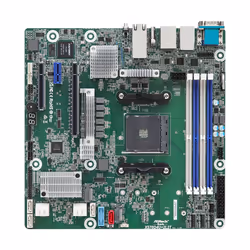 Asrock X570D4U-2L2T/BCM, AMD, Emplacement AM4, AMD Ryzen™ 3, AMD Ryzen™ 5, DDR4-SDRAM, 32 Go, DIMM