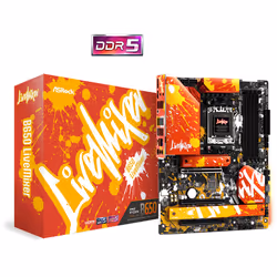 Asrock B650 LiveMixer, AMD, Emplacement AM5, AMD Ryzen™ 7, AMD Ryzen 9 7th Gen, AMD Ryzen™ 5, DDR5-SDRAM, 128 Go, DIMM