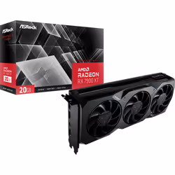Asrock Radeon RX 7900 XT 20GB, Radeon RX 7900 XT, 20 Go, GDDR6, 320 bit, 7680 x 4320 pixels, PCI Express x16 4.0