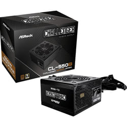 Asrock CL-550B Challenger unité d'alimentation d'énergie 550 W 20+4 pin ATX ATX Noir