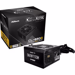 Asrock CL-650G Challenger, 650 W, 20+4 pin ATX, PC, ATX, 80 PLUS Gold, 100000 h