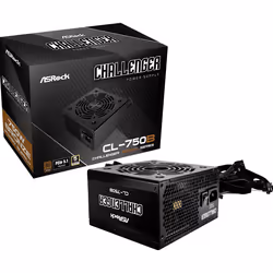 Asrock Challenger CL-750B, 750 W, Sur-courant, Surtension, Surchauffe, Surcharge, Court-circuit, Sous-tension, 20+4 pin ATX,  ...